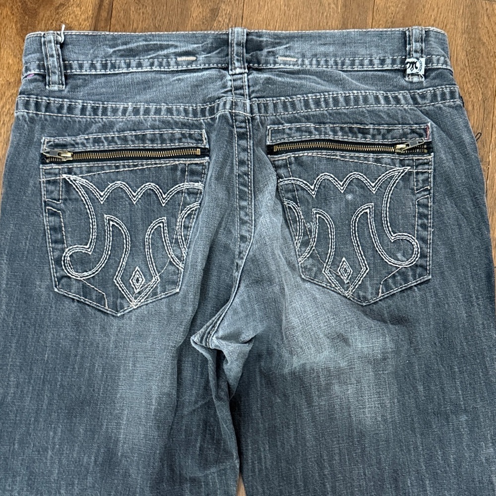 MEK Denim Charcoal Relaxed Fit Jeans for Men cotton